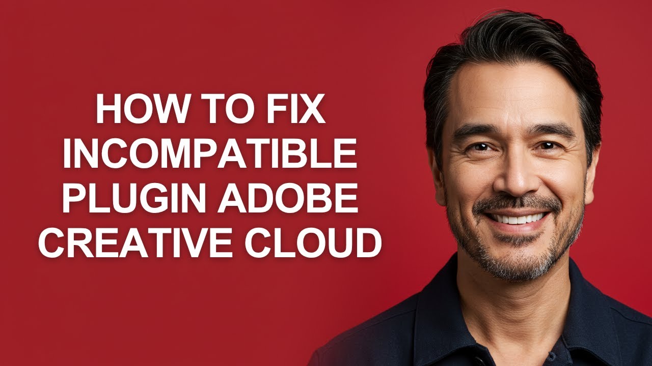How to Fix Incompatible Plugin Adobe Creative Cloud - KevinHowTo - YouTube