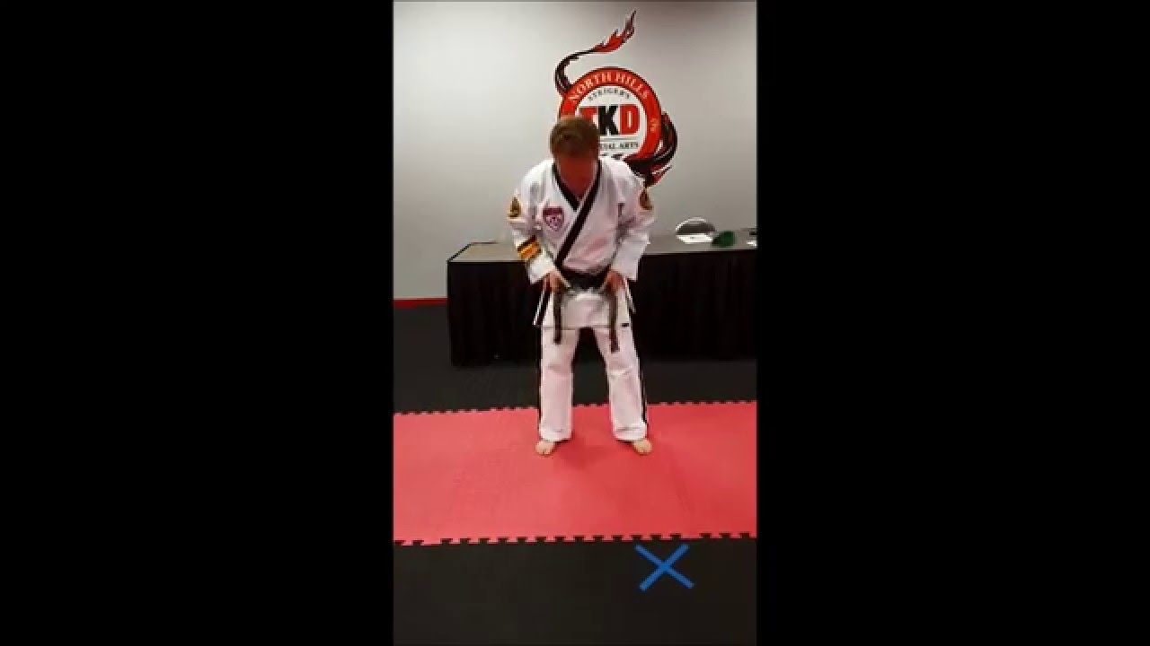 How to tie a Double Wrap Belt - YouTube