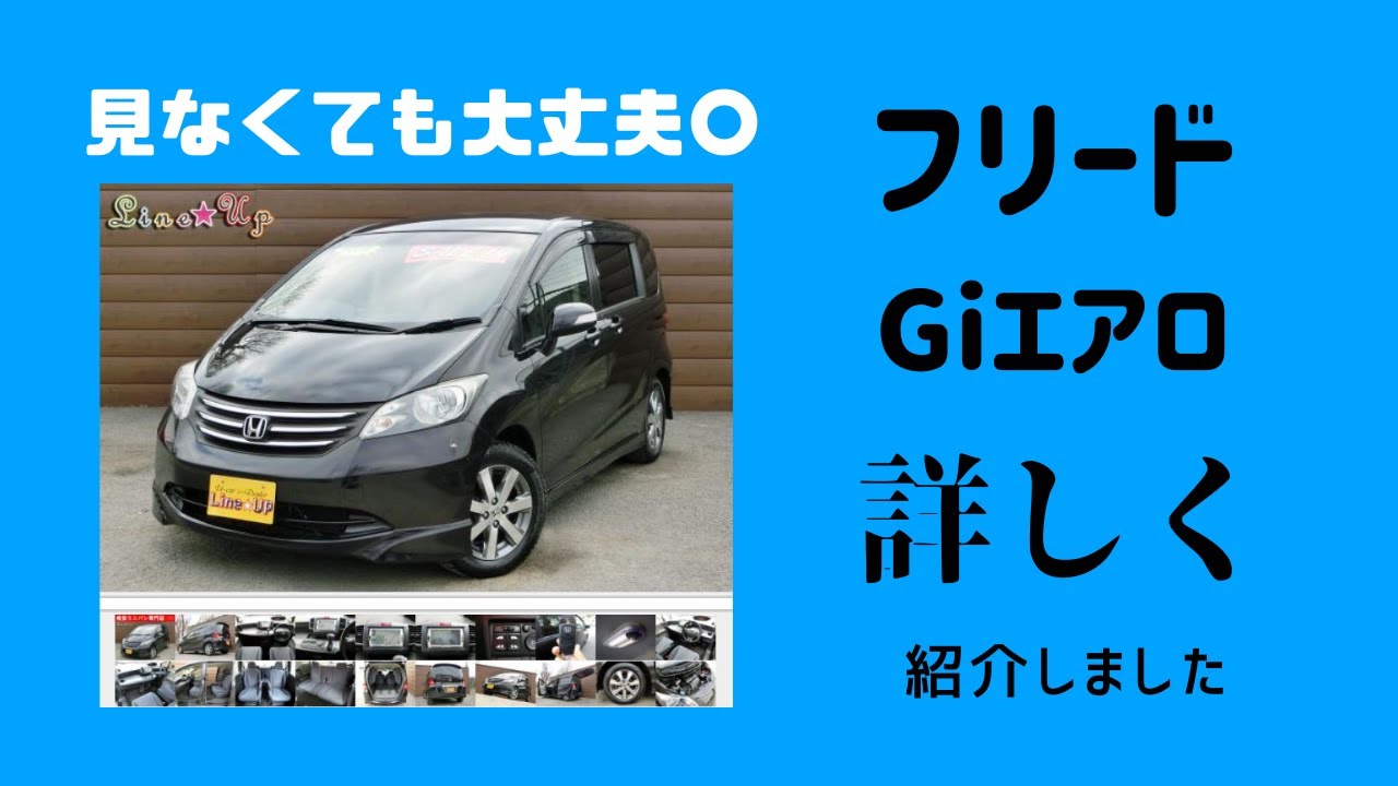 見ないでも買える！】平成21年式のフリードGiエアロを紹介します 