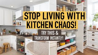 "Say Goodbye to Kitchen Clutter – Easy & Smart Storage Hacks!"!"