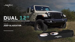 Skar Audio Dual 12" Ported Subwoofer Enclosure for 2019-UP Jeep Gladiator Trucks