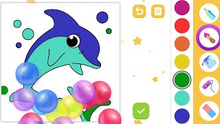 Dolphin Coloring Fun Relax & Create