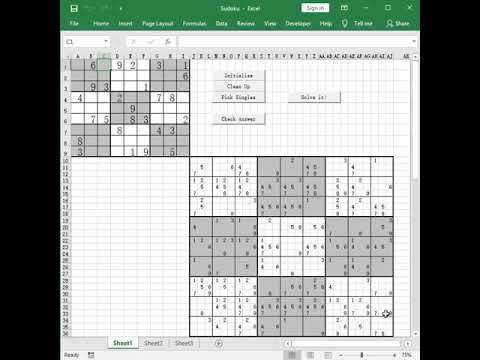 A Boring Method for Sudoku, made easy with Excel