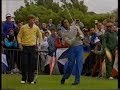 Seve Ballesteros and Nick Price. 3rd day.Last 3 holes. The Open. 1988.