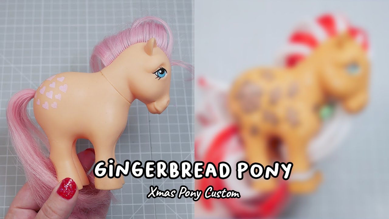 Peach to Gingerbread Pony Xmas Custom MLP G1 - YouTube