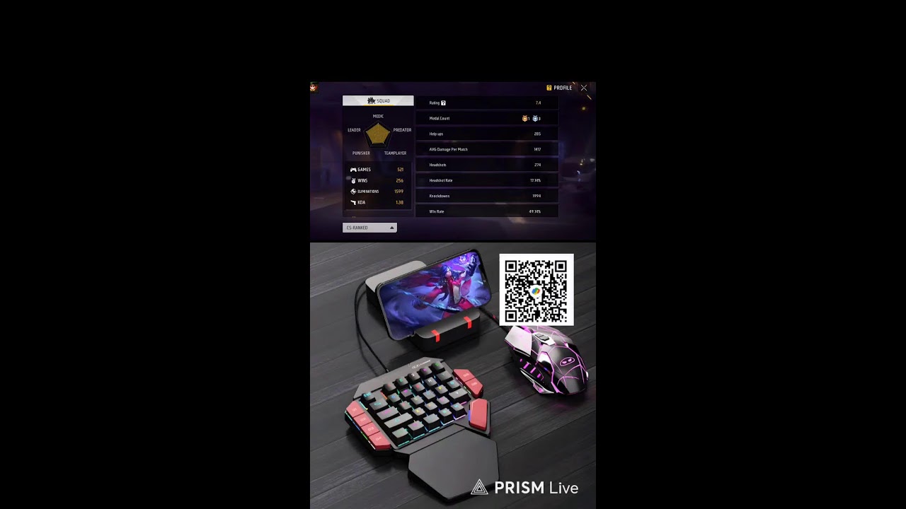 🔴[Live] Free Fire ID Reaction 🤩 - Guild Test 🔥 Custom Reaction 😱 Free Fire Live !! 