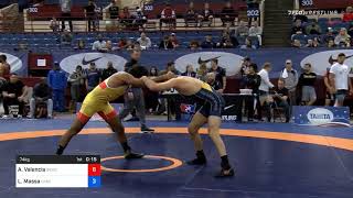 74 Kg Quarterfinal Anthony Valencia Sunkist Kids Wrestling Club Vs Logan Massa New York Athletic C