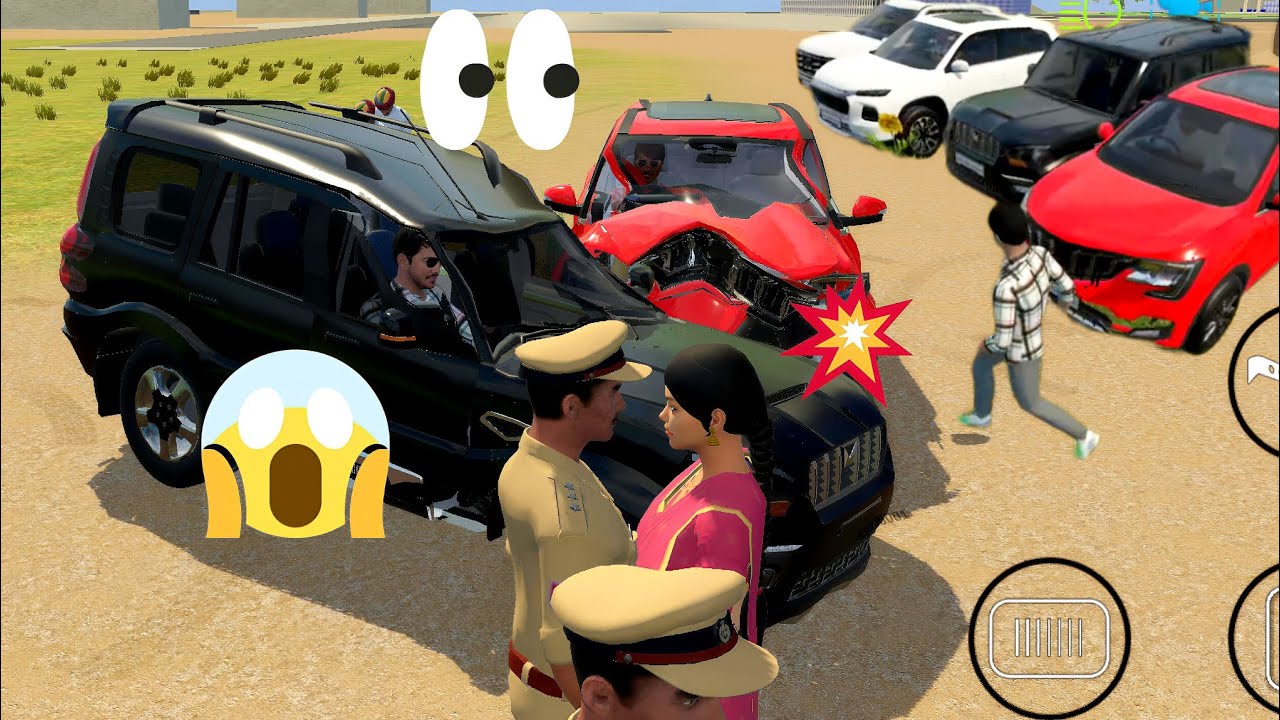 भारत की सबसे मजबूत SUV 🚗💥 Scorpio vs Creta एक्सीडेंट चैलेंज | Car Game | gadi vala geme 