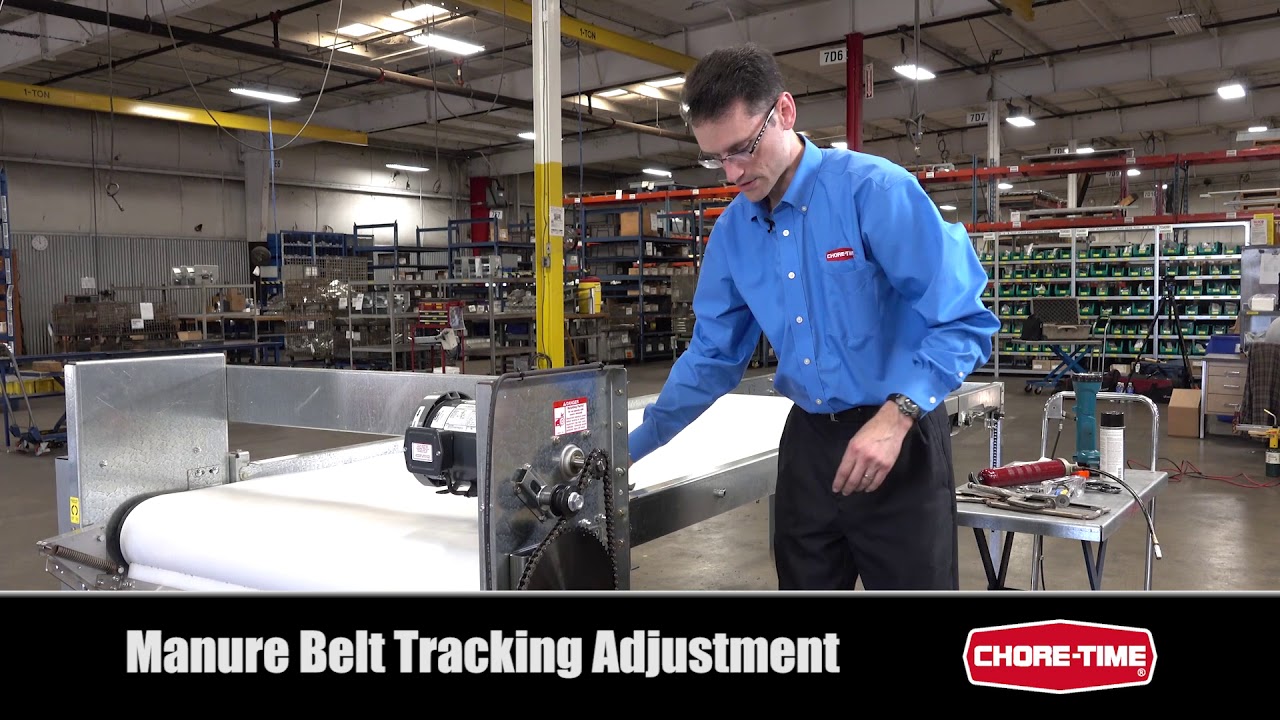 CHORE-TIME® Manure Belt Tracking Adjustment