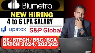 Blumetra Biggest Recruitment Drive | Upstox, S&amp;P Global, Genpact Jobs | Apply Quickly
