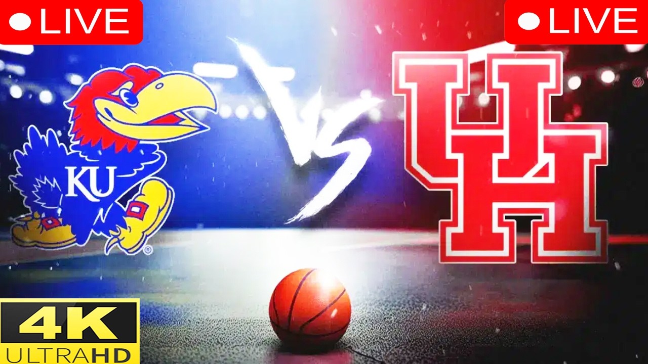 [LIVE] Houston vs Kansas | Men’s College Basketball 2026 | LIVE 4K NCAA Basketball