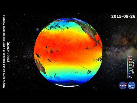 NASA MODIS-Terra Level 3 Thermal-IR 8-Day 4km Daytime SST V2019.0 (2000-2020)