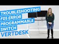 Troubleshooting the F05 Error on the VertDesk V3 with Programmable Switch