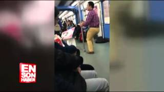 Trende Direk Dansı Yapan Adam