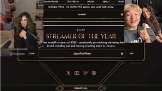 Valkyrae Nominates JasonTheWeen As 2025 Streamer Of The Year!