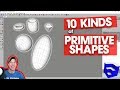 SPHERE, TORUS, DOME, and OTHER SHAPES – Modeling 10 Kinds of Primitive Shapes in SketchUp