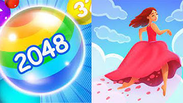 All Levels New Big Update Gameplay 4K BALL MERGE 2048 VS Hover Skirt Run Speedrun  Gameplay 4K