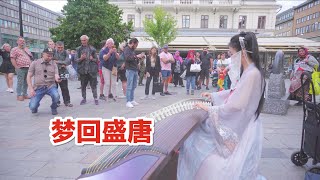 古筝版【双面燕洵】国外街头带你梦回盛唐 丽人行 【Double sided swaddling】 Guzheng Cover