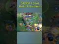 Saber one Shot build & Emblem Gameplay #mlbb #ml