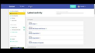 Quizlet - Create a study stack