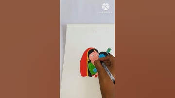 Tutorial: Little Krishna and Yasoda maiya drawing 😍♥️||Janmashtami special drawing #shorts #viral