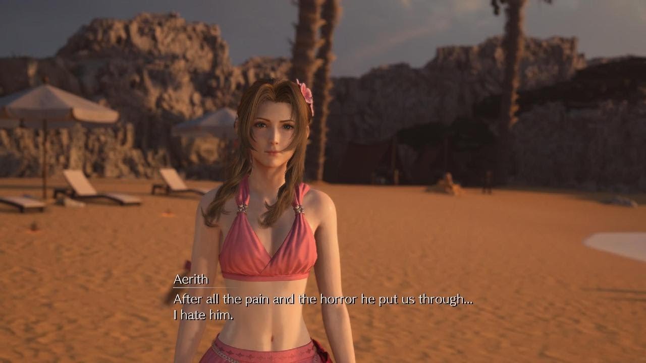 Aerith remembering her mother Ifalna in Hojo lab.  FINAL FANTASY VII REBIRTH
