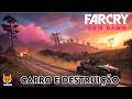 CARRO E DESTRUIÇÃO E FUI AMEAÇAD0 NA VILA FOI INSANO FAR CRY NEW DAWN