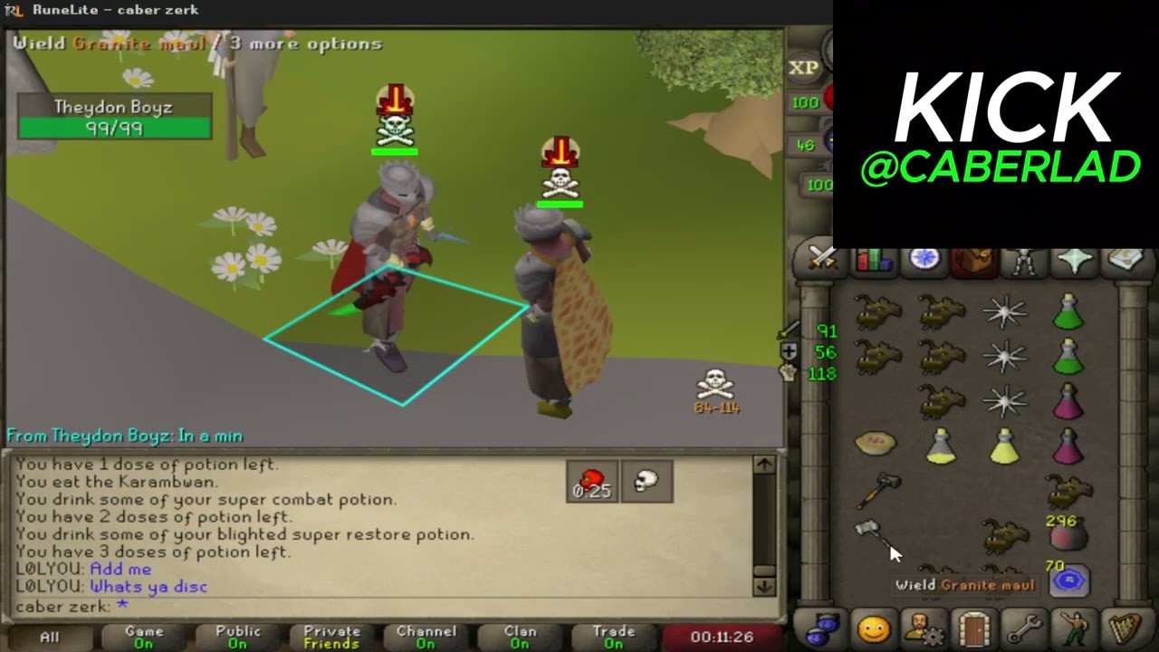 OSRS PK VIDEO 4 (10b loot) Caber #4