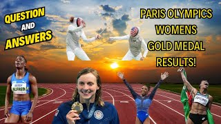 Paris Olympics Womens D Medal Results
