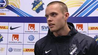 AIK: | 2018-08-12 'Viktiga 3 poäng' Oscar Linnér efter Elfsborg hemma