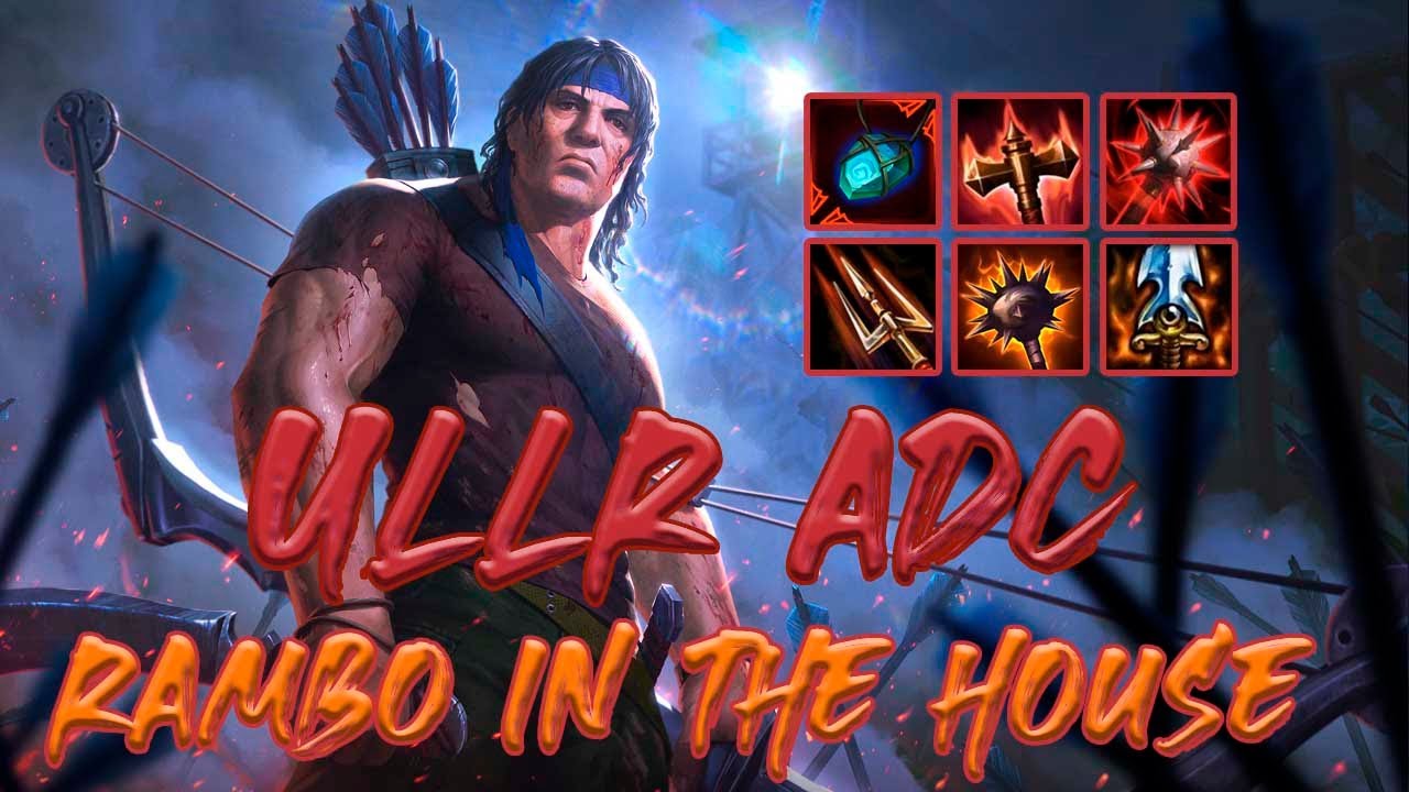 TRYING THE RAMBO SKIN - LEARNING SOME ULLR ADC - SMITE CONQUEST