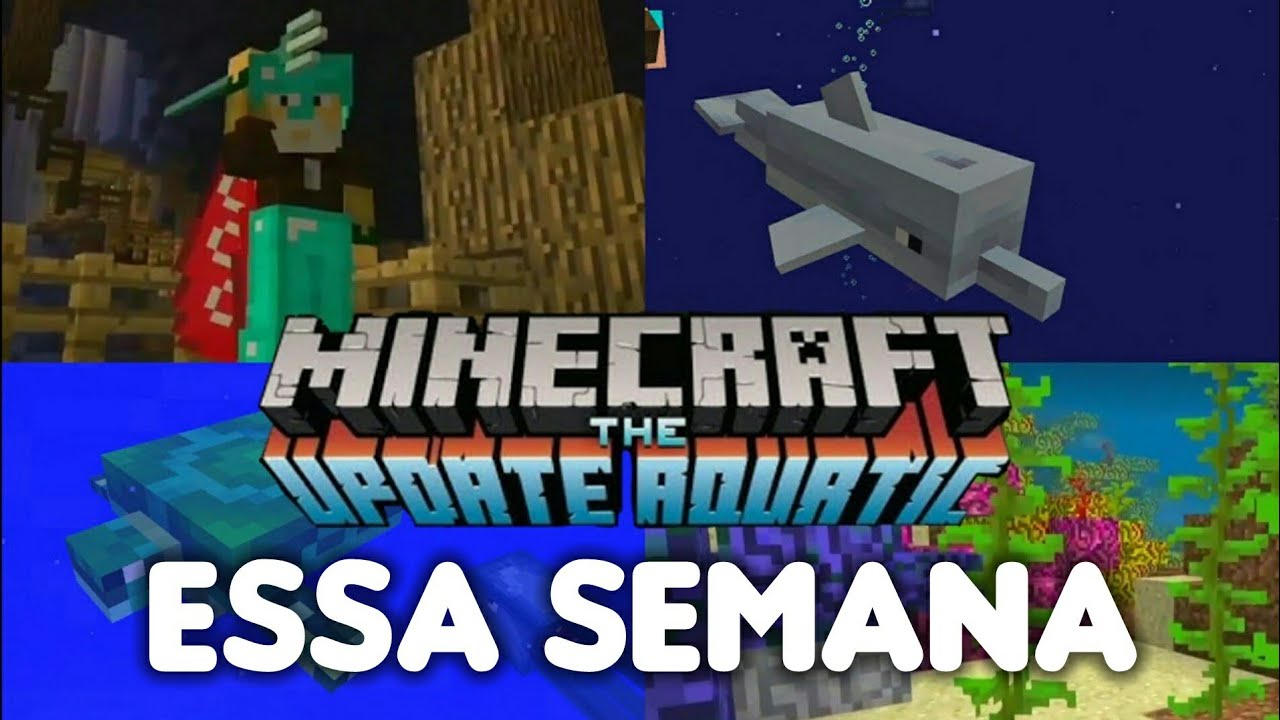 MINECRAFT PE 1.3 THE UPDATE AQUATIC ESSA SEMANA !? NEWS MCPE 1.3 - YouTube