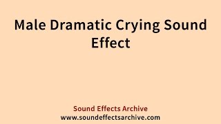 Male Dramatic Crying Sound Effect - Royalty Free