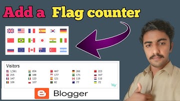 How to create Flag Counter for Blogger website || Get visitors country flag to Blogger
