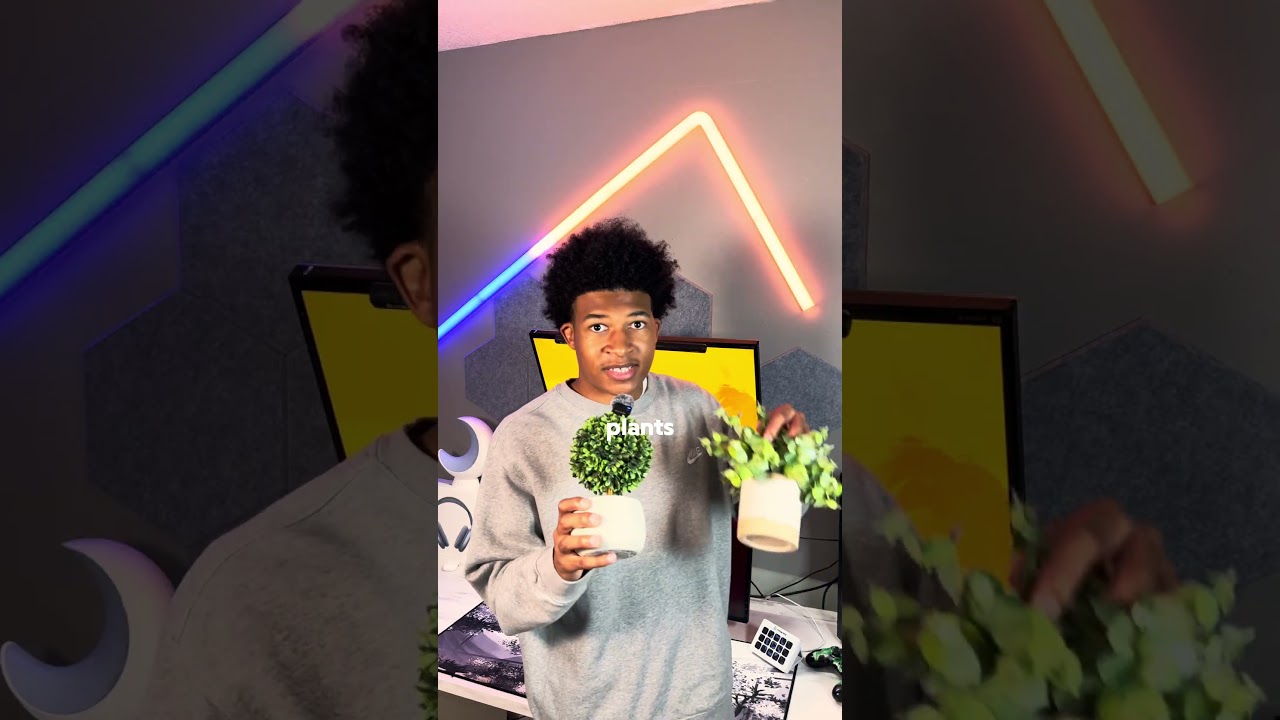 Your gaming setup needs fake plants 
