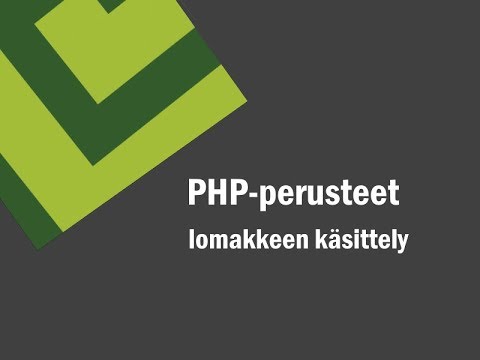 Video: Mikä on PHP-lomake?