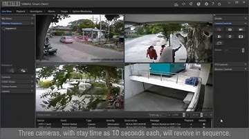 Video Surveillance Systems - Window and Page Sequence in Matrix SATATYA SAMAS