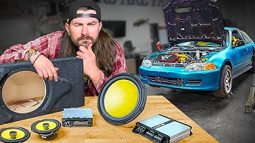 Installing a Sound System in our Civic (while it’s broken)