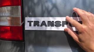 VW Transporter Badge Upgrade on Tailgate  How to remove old badge and fit new one