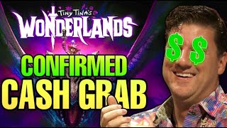 Gearbox Confirms Wonderlands Is A Cash Grab