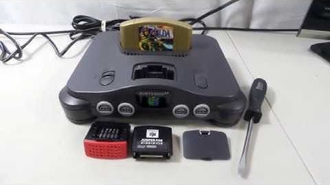 Nintendo 64 Console Remove Jumper Pak And Install Expansion Pak - And What