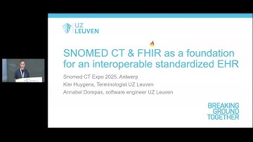 SNOMED CT and FHIR as a foundation for an interoperable standardized EPD -  Dompas & Huygens (BE)
