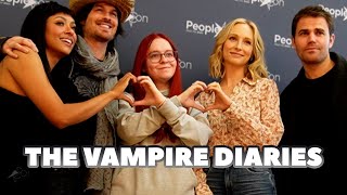 Ian Somerhalder Paul Wesley Candice King Kat Graham reunite in Paris with the fans of TVD