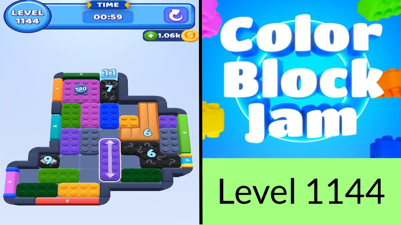 Color Block Jam Level 1144 - YouTube