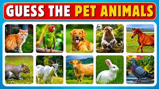 Guess the Pet Animals 🐾| Pet Animals | Animals Name | Guess the Animals | Kids General Knowledge