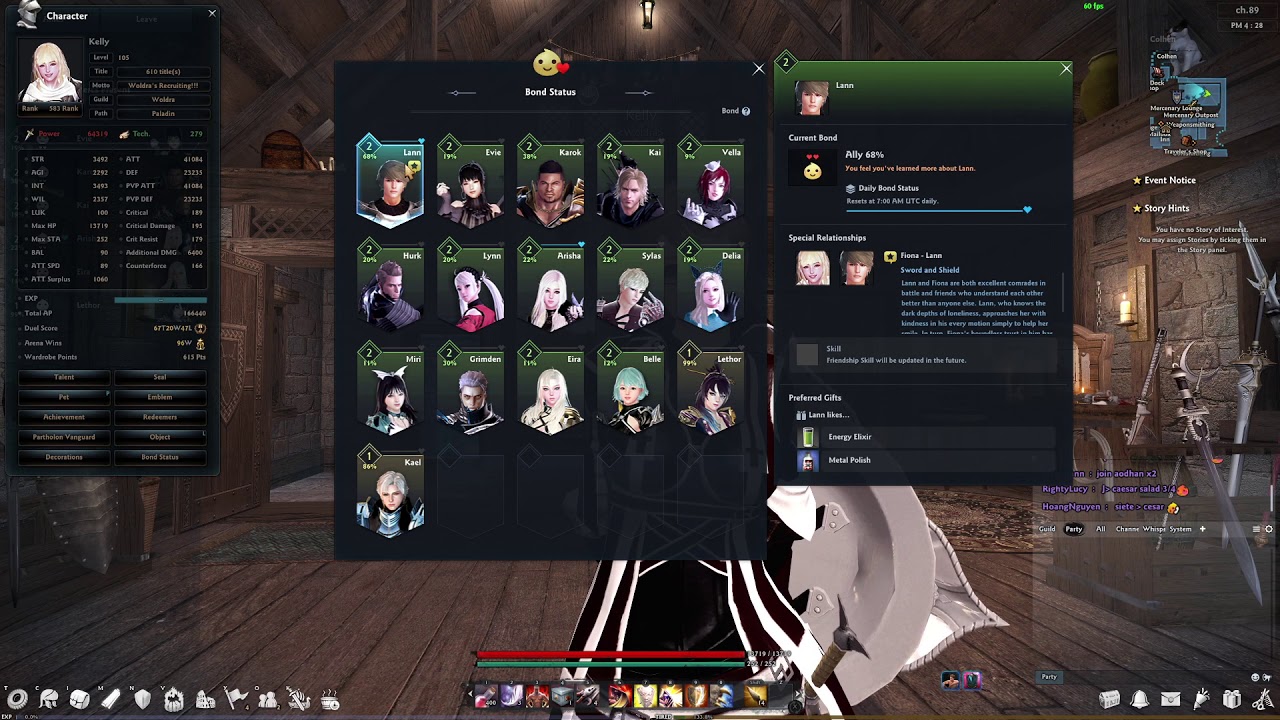 Vindictus What are friendship skills?