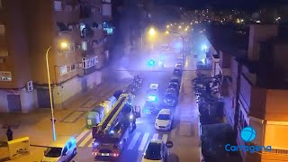 A fire in Ciudad Jardín leaves residents and businesses without power