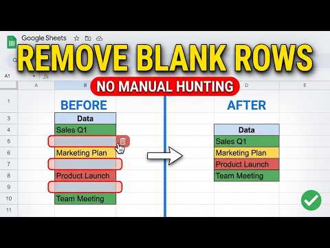 How to Remove Blank Rows in Google Sheets (2026) — Quick & Easy