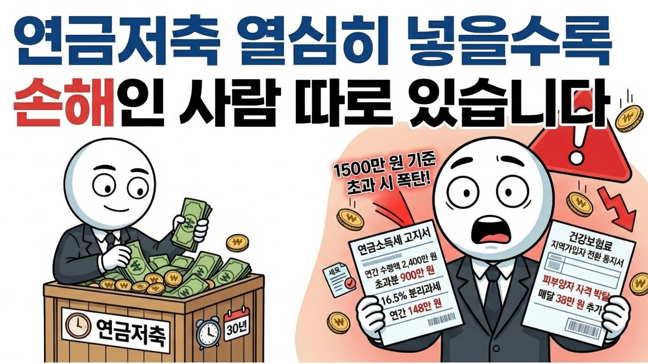 연금저축 열심히 넣을수록 손해인 사람 따로 있습니다