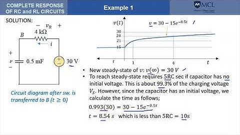 Complete Response of RC and RL Circuits   Part 2